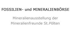 FOSSILIEN- und MINERALIENBÖRSE