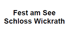 Fest am See Schloss Wickrath Logo