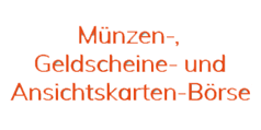 Münzen-, Geldscheine- und Ansichtskarten-Börse Logo