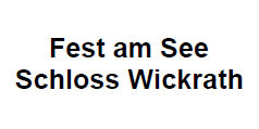 Fest am See Schloss Wickrath Logo